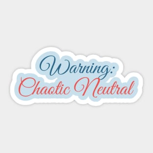 Chaotic Neutral Sticker